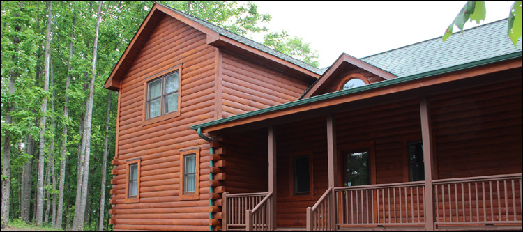 Log Home Staining in Bellville, Ohio